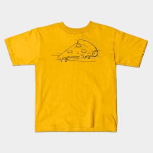 Pizza ink sketch simple Kids T-Shirt